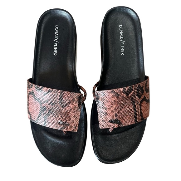 Donald Pliner Sandals Size 10 NWOB Rose Python Animal Print FiFi Platform - Picture 11 of 11